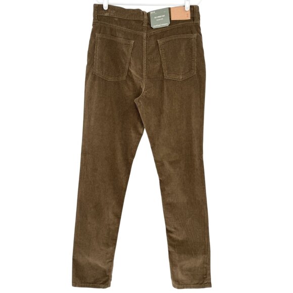 Mutual Weave Men's Olive Corduroy Relaxed Taper Stretch 5-Pocket Pants 32x34 NWT - Picture 2 of 11
